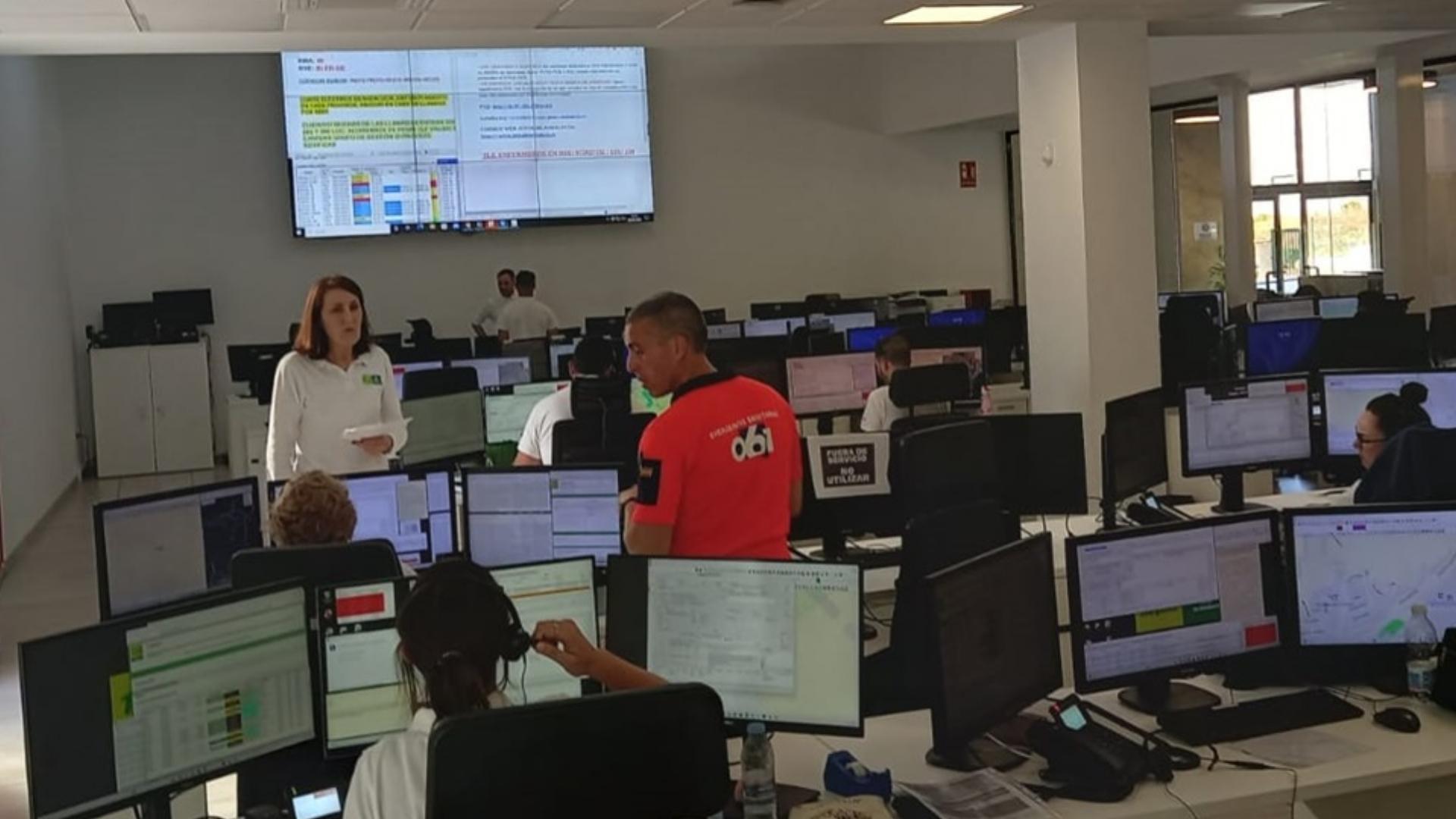 Centro de control de Emergencias 112 por accidentes de tráfico en Málaga y Mijas